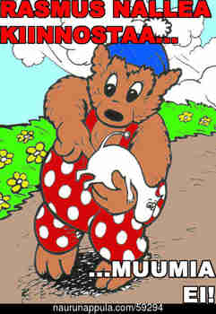 rasmusnallea kiinnostaa, muumia ei