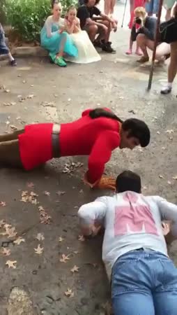 No one does push-ups like Gaston