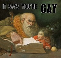 Se sanoo sinun olevan homo
