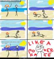 Kesä, kärpäset ja nudistiranta.