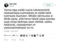 Olen ihan samaa mieltä