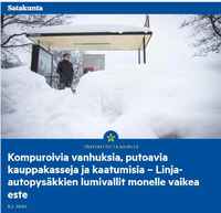 Ratkaisu asiaan: Jokaisen kunnan ukot ottaa lapiot käteen.