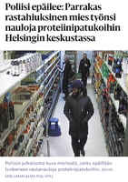 Parrakas rastahiuksinen mies