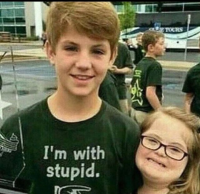 I'm with stupid ->