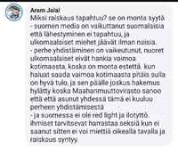 Perustelut raiskaukselle.