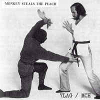 Apina varastaa persikan