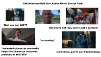 The half animated live action movie starter pack