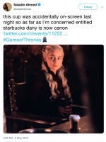 Daenerys Targaryen, Breaker of Chains, Drinker of spiced latte