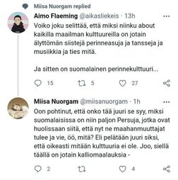 Suomessa ei ole kulttuuria