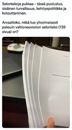 Hallituksen priorisointia taas..