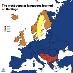 Ruotsalaiset opiskelee ruotsia duolingon avulla hmm