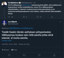 Sekoomus ja välikysymys