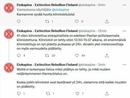 Elokapinallisia pidätetään