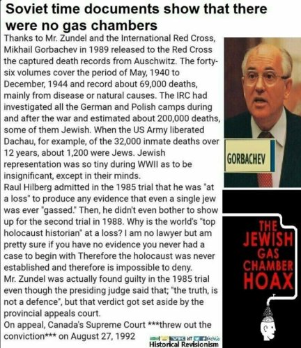 Gorbachev julkisti -89 asiakirjat holokaustin oikeista luvuista