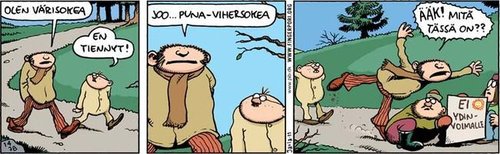 Fingerpori: punavihreä