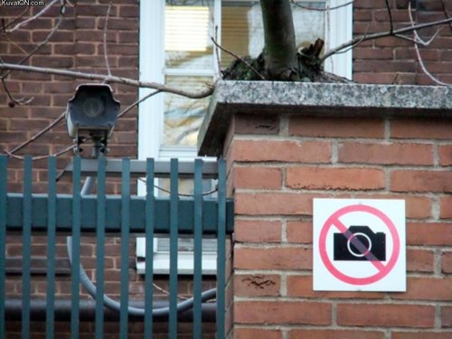 kamerat kielletty
