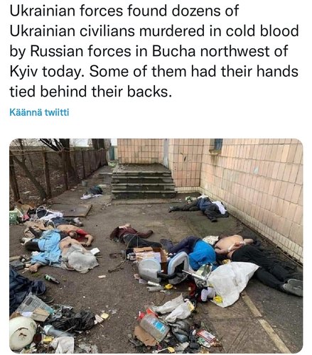 Ryssät on sotarikollisiakin.