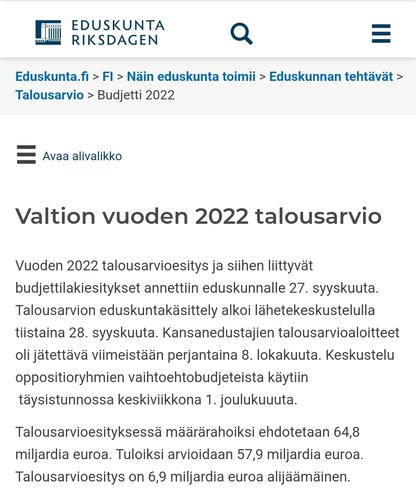 Vasemmiston taloustieto.