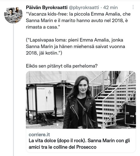 Joko Media tai Sanna valehteli.