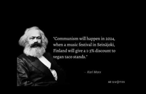 Kommunismi tulee!