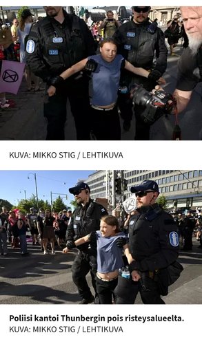 Greta Thunberg. Helsinki. 25,6,2024