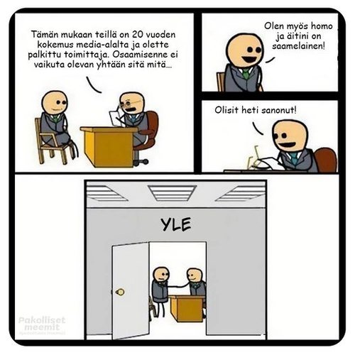 Hölkkä, lotion, pillu ja yle