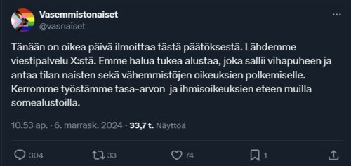 Twitter, tai mikä lie X