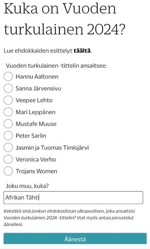 Vuoden turkulainen