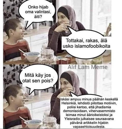 vapaaehtoinen hijab