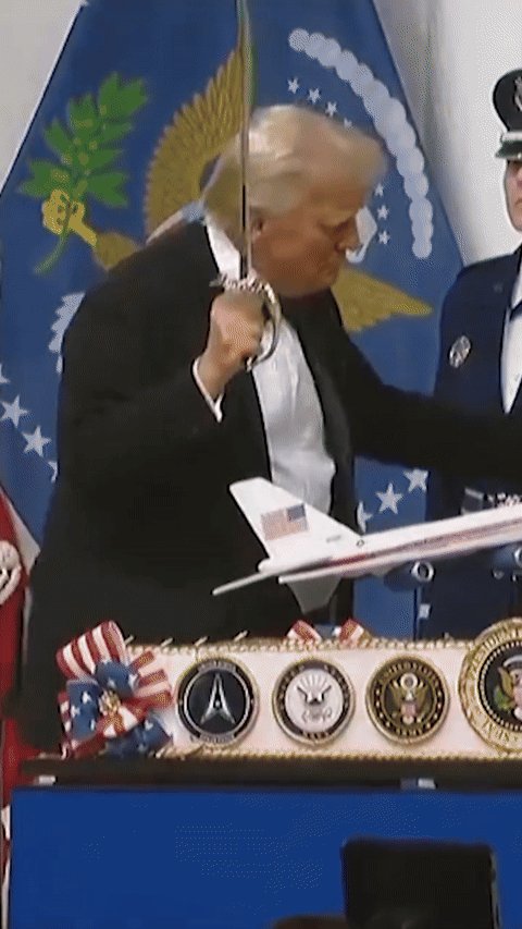 donald trump sword dance