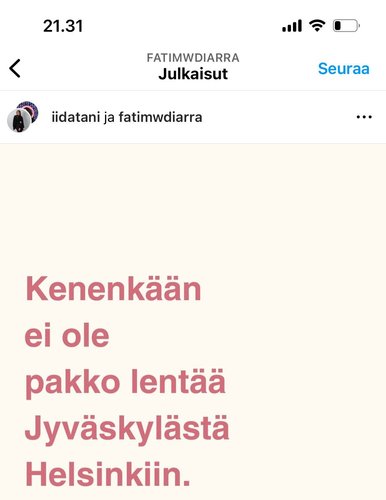 fatim kertoo kuka saa lentää