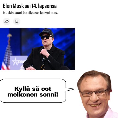 elon musk on melkonen sonni