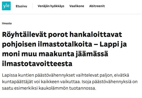 Entäs piereskelevät lappalaiset?