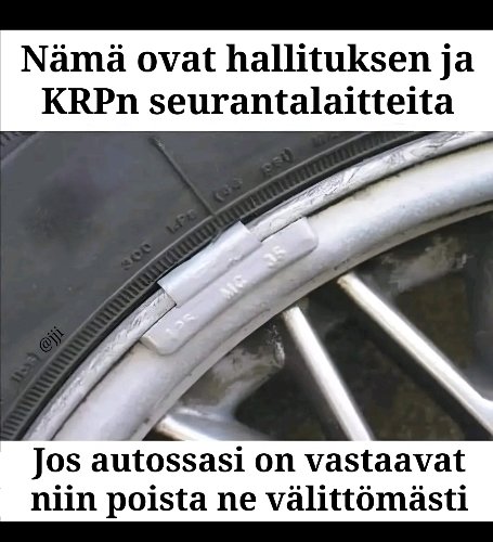 Harhat tulille. Se musta töpö on gps antenni