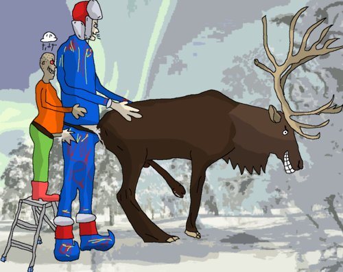 Rapunaama, Norski ja poro