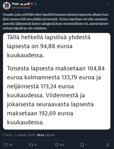 Lapsilisä ja vasemmisto