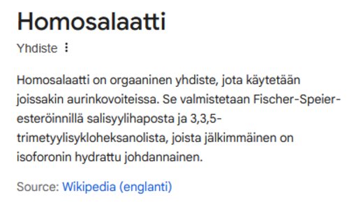 Syy olla käyttämättä aurinkorasvaa
