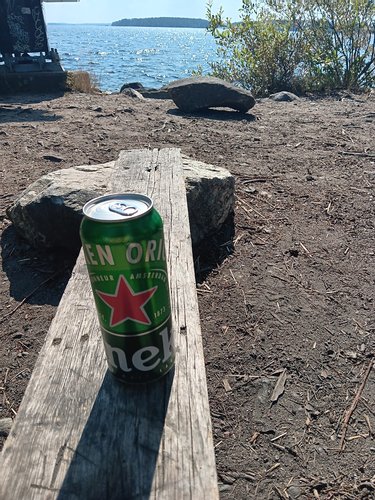 Kaljalla rannassa, saatana