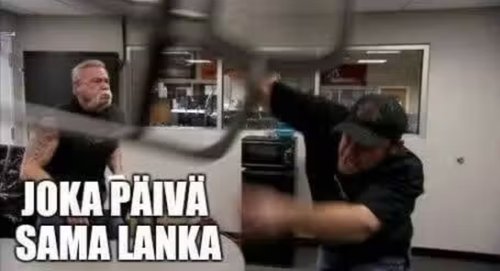 Joka päivä sama lanka