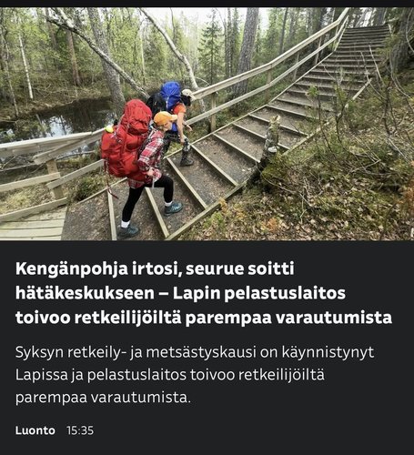 Stadilaiset luonnossa