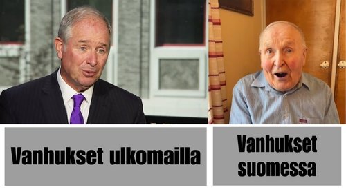 Vanhukset Suomessa vs Ulkomailla