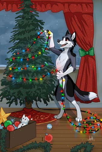 Joulupuu on rakennettu