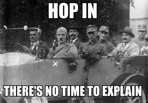 Hyppää kyytiin, selitetään sit matkalla